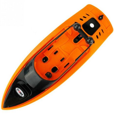 Barca cu telecomanda iUni RC Racing Boat Waterproof, Frecventa 2.4G, Portocaliu