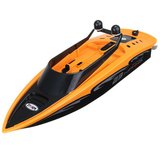 Barca cu telecomanda iUni RC Racing Boat Waterproof, Frecventa 2.4G, Portocaliu